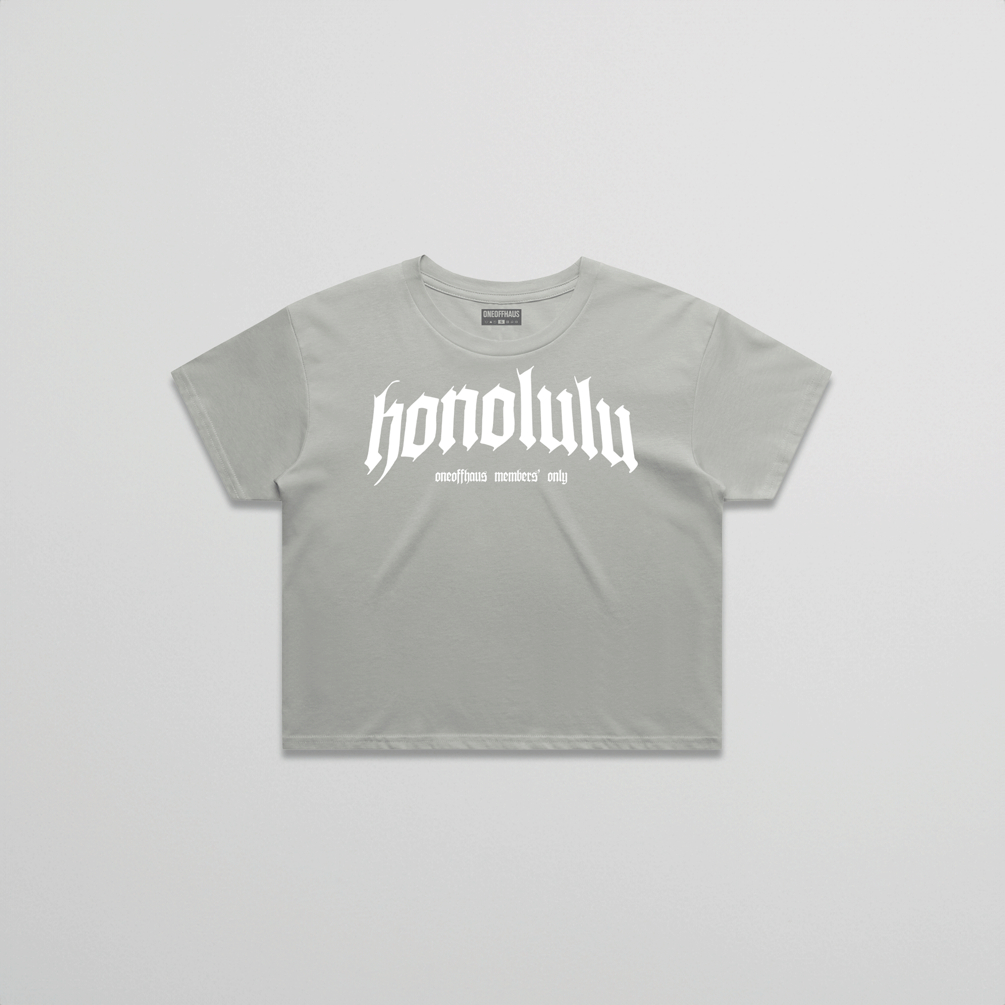 TEESWO.HNL.BLKLTTR // CROP TEEBLKLTTR // CROP TEE