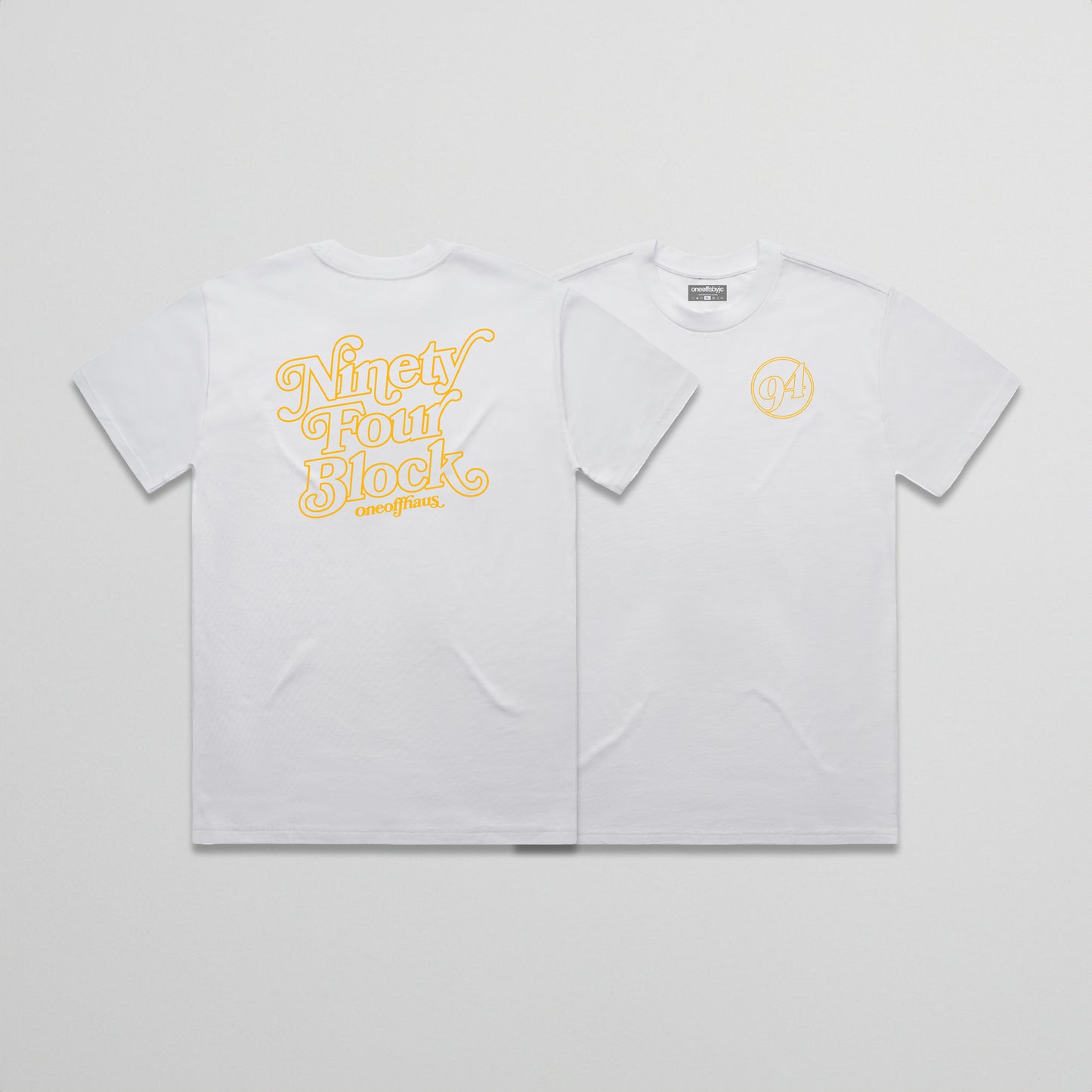 94.OUTLINE GLD TEE // OVRSZE